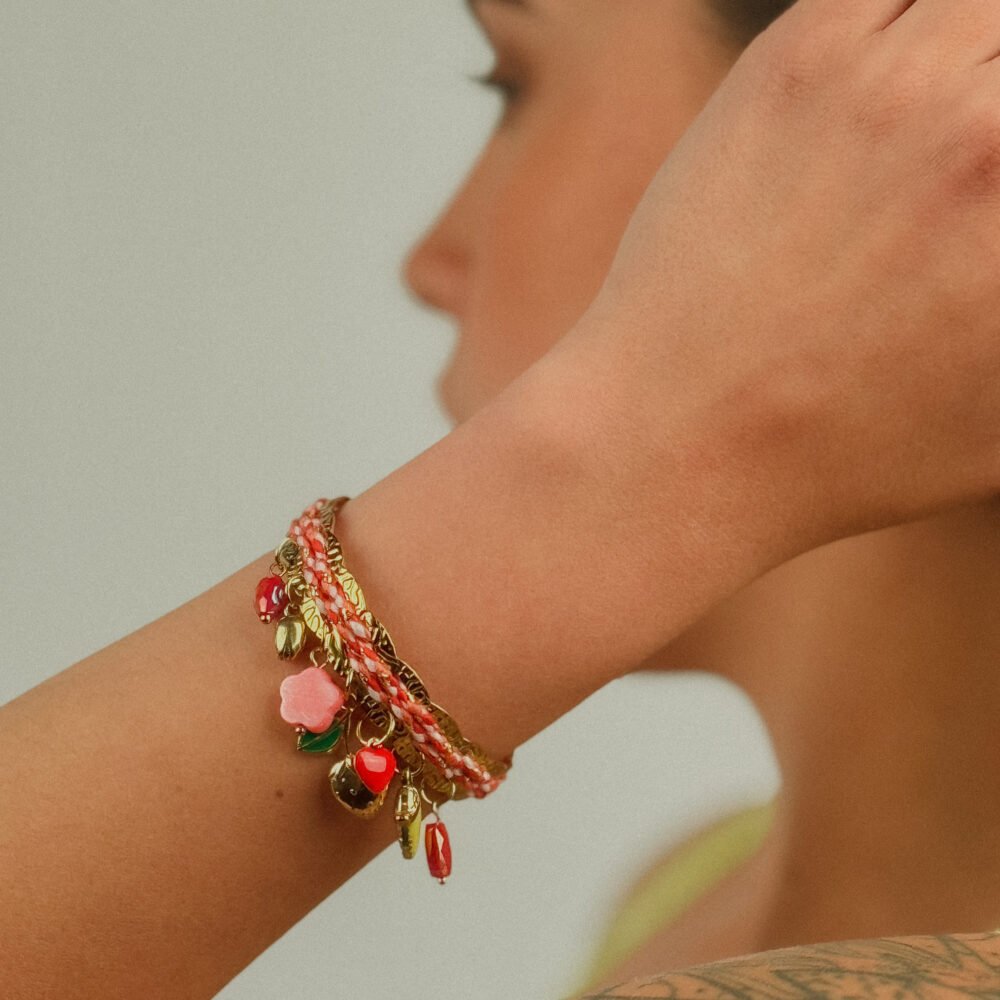 manchette Kaira rouge