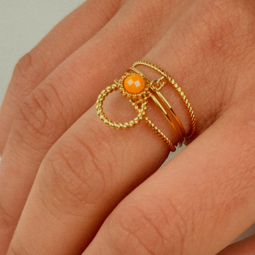 bague Thea orange