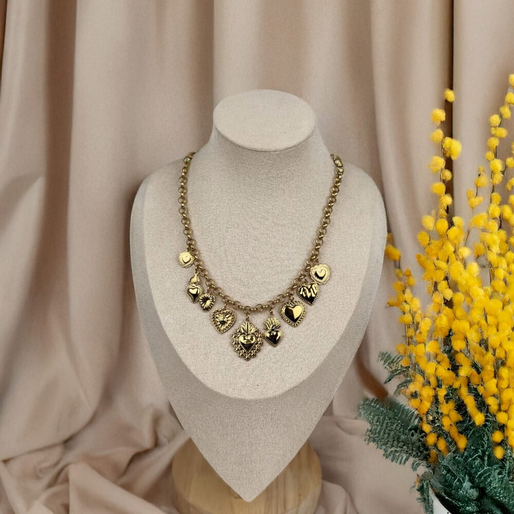 Collier Dorée coeur