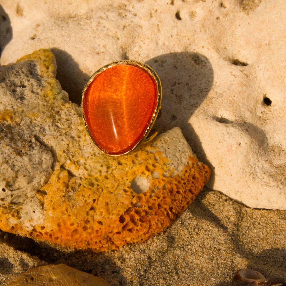 Bague Vayana orange